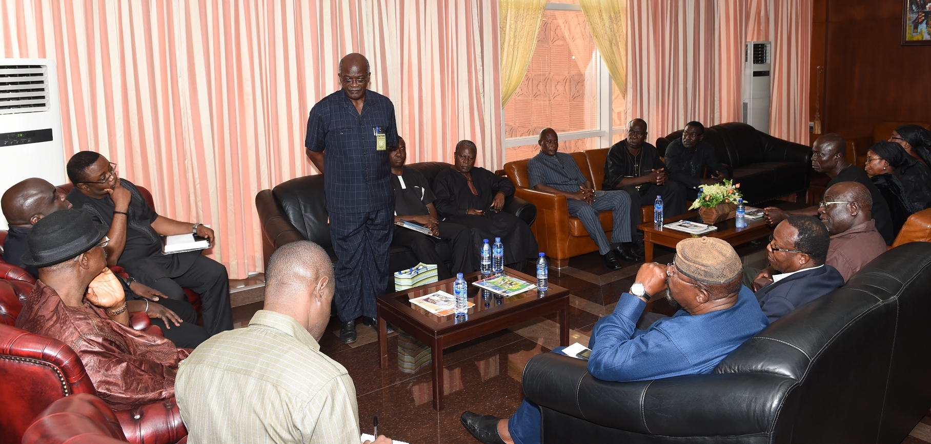 Prof-John-Aheto-briefing-the-Chief-of-Staff The family of my uncle Mr Van Lare Dosoo call on Govt
